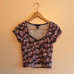 Floral Forever 21 Crop Top